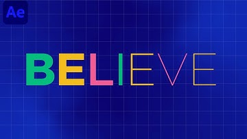 Letter Morph Animation In Adobe After Effects