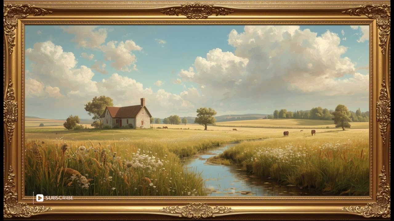 Tranquil Art Escape | TV Art Screensaver | 8 Hours Framed Painting | TV Wallpaper | 4K