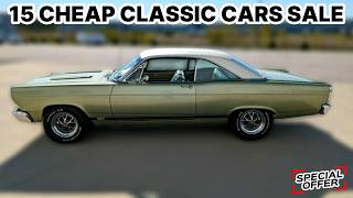 15 Old Cars for Sale Cheaply by Owners