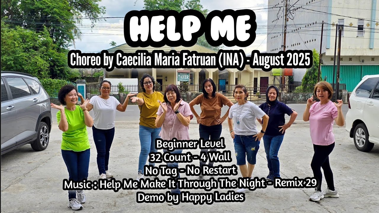 Help Me Line Dance // Choreo by Caecilia Maria Fatruan (INA) - August 2025