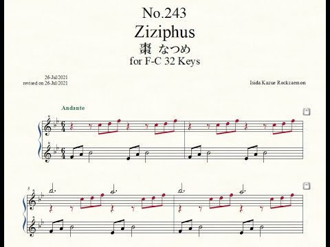 Rockzaemon “Florum” Preludes for Celesta or Toy Piano No.243.