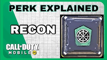 Recon Perk explained | Best Perks | Call of Duty | COD Mobile | Battle Royal | Season 5