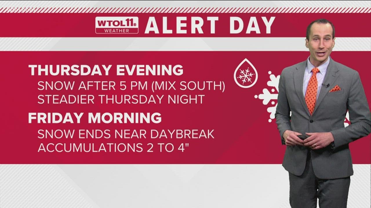 Cold tonight; ALERT DAY Thursday and Friday starts with evening snow ...