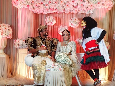 Salu paliya at the wedding reception of Isurika & Wedding Dresseshara - Cinnamon Lakeside -Colombo