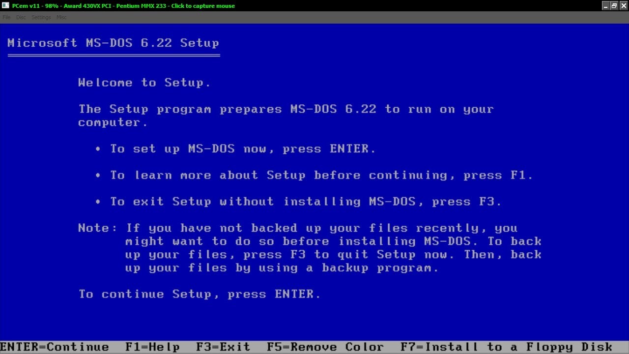 MS DOS 6.22 ** DOWNLOAD ** 