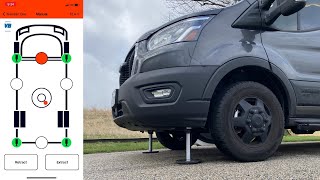 Installing European Auto-Leveling Jacks on our Ford Transit RV! - HPC Hydraulics