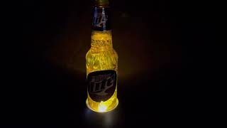 MILLER LITE LIGHTED BUBBLER MOTION BEER SIGN   12