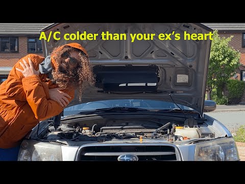 How to install AC belt, tensioner pulley and bracket! ( Subaru )