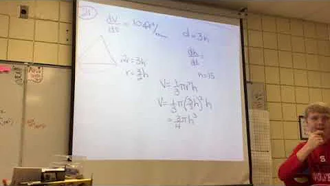 Related rates homework part 1