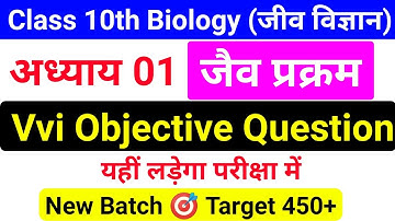 Class 10th Biology Chapter 1 Objective Question ( MCQ ) || जैव प्रक्रम : पोषण Class 10 MCQ Question