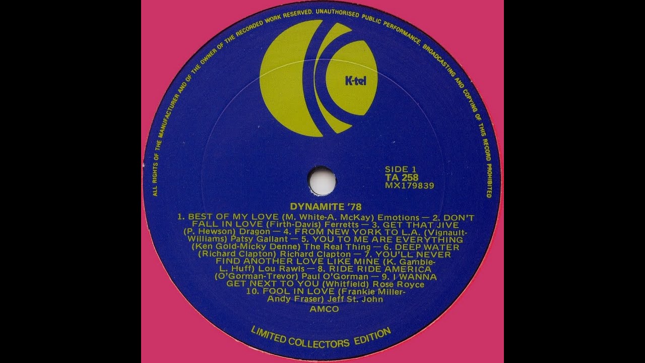 DYNAMITE '78 Pt 3 Rose Royce / Jeff St John / Joe Tex / Sherbet - YouTube