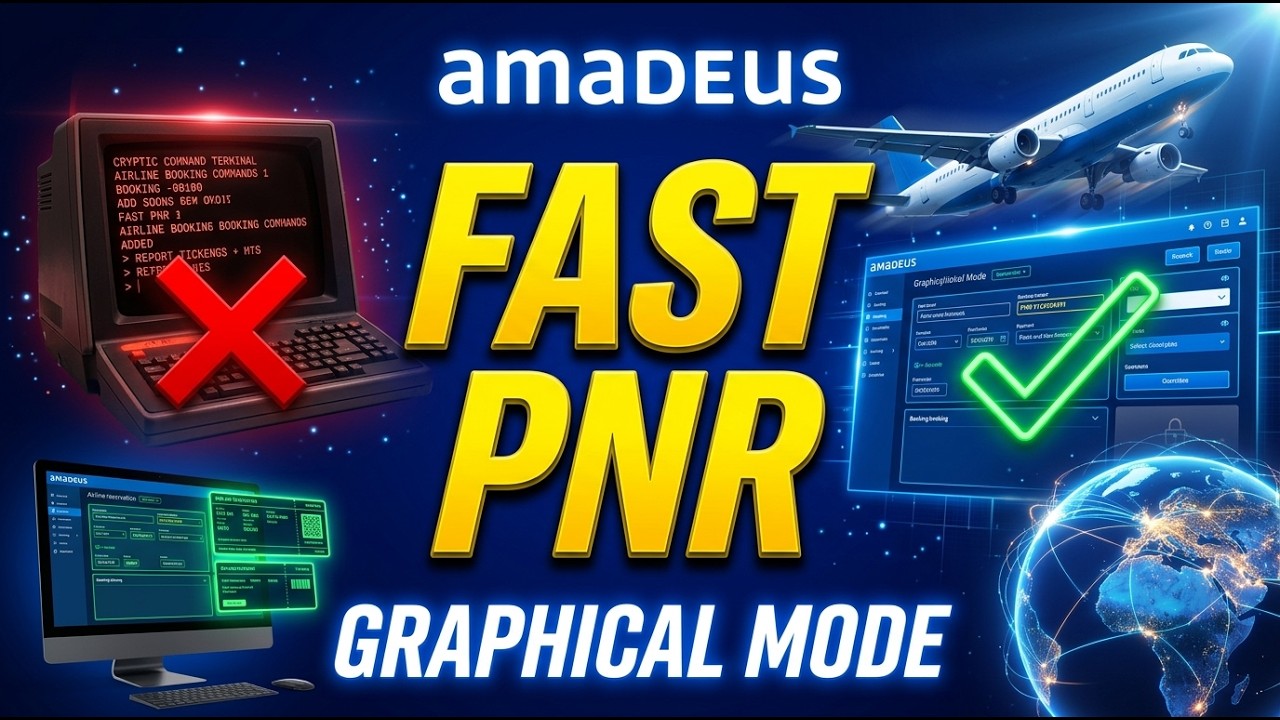 Create Airline PNR Faster in Amadeus Graphic Interface - YouTube