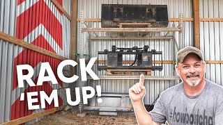 POLE BARN PALLET RACK SYSTEM..YOU Decide If It's Worth It!