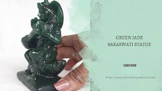 Jade Aventurine Sarasvati/ Green Jade Goddess Sarasvati/ Aventurine Jade Sarasvati