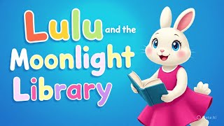 Lulu and the Moonlight Library 🐰✨ | Magical Animated Bedtime Story for Kids | Moral Stories 2025