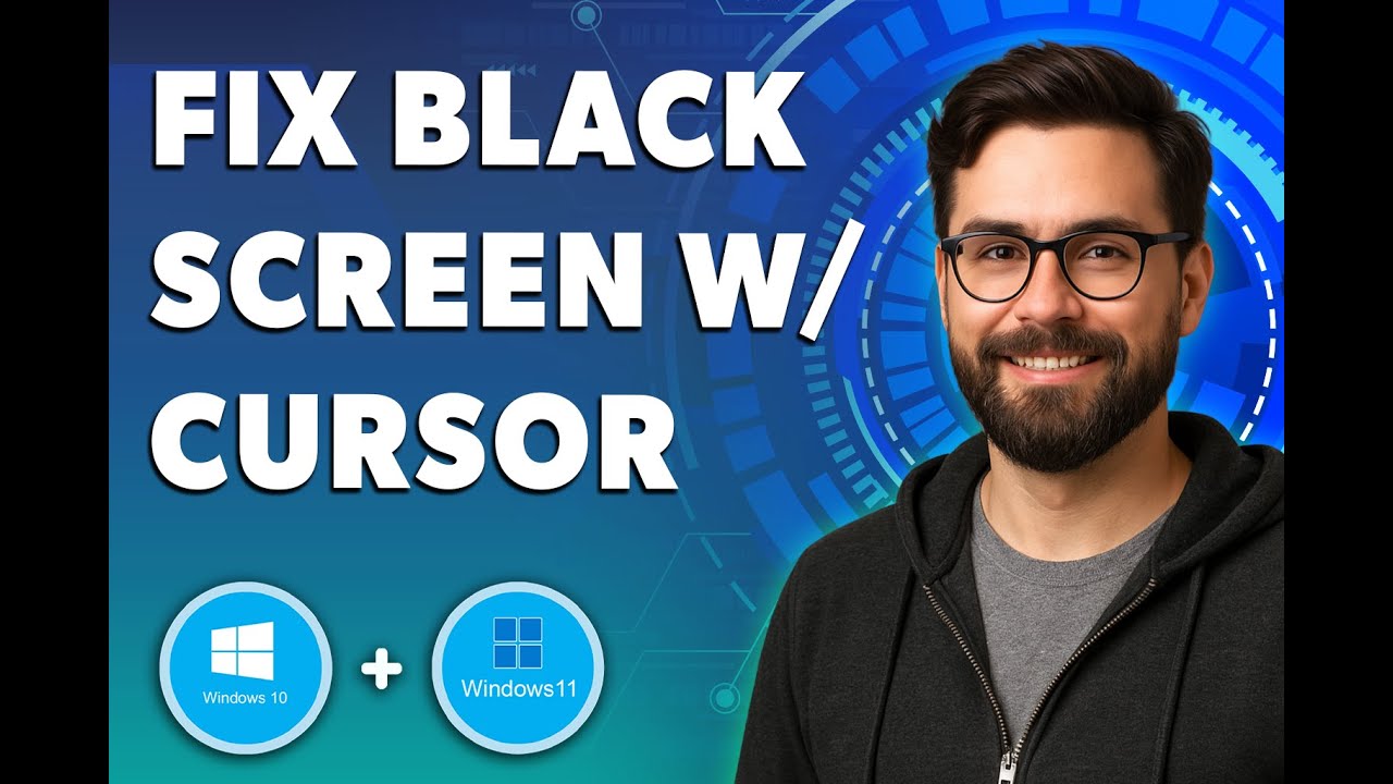 How To Fix Black Screen With Cursor On Windows 10 11 [2026 Guide] - YouTube