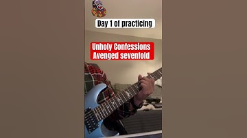 Day 1 of practicing Unholy Confessions by Avneged Sevenfold#metalmusic #guitarlesson #guitarcover
