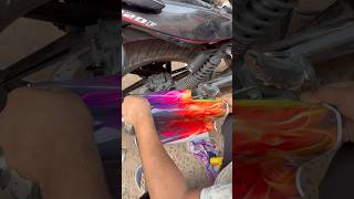 Pulsar 220 exhaust wrap😱#shorts #ytshorts #pulsar220f