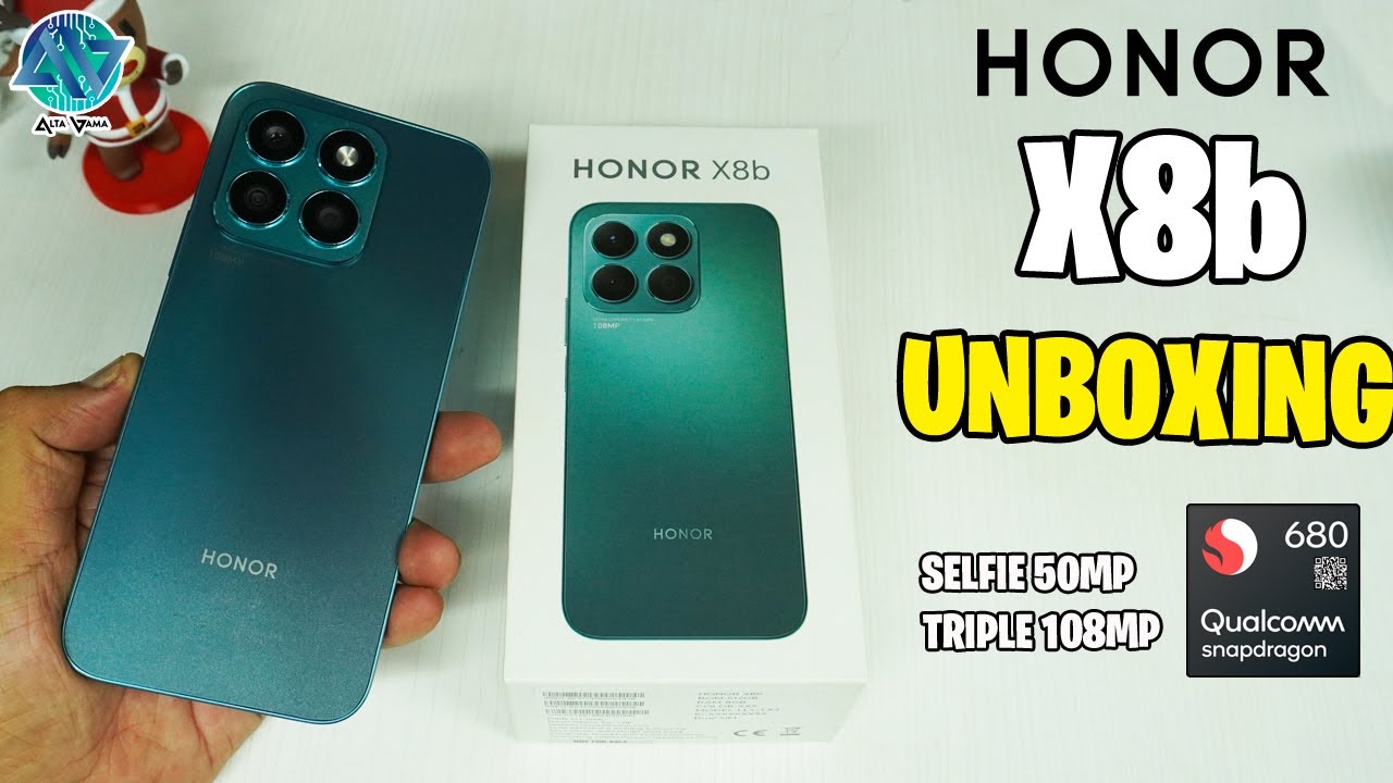 HONOR X8b: UNBOXING teléfono con cámara 108MP, selfie 50 MP y