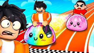 NOOB to PRO in Dumpling Squishy Race! (Roblox)