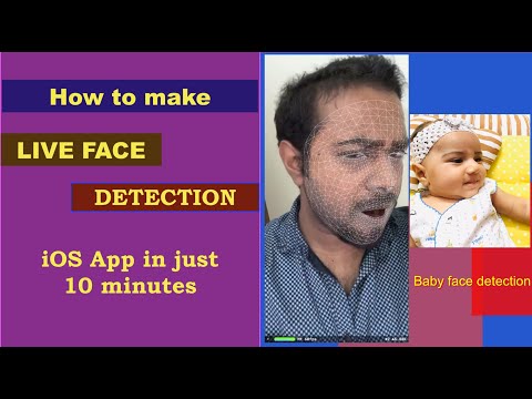 Realtime or Live Face Detection iOS App in just 10 minutes - Xcode, swift