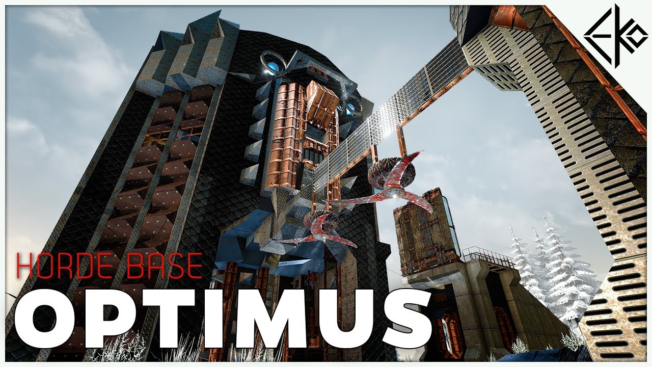 Optimus Vs MAX Gamestage Horde 7 Days To Die Horde Base Breakdown YouTube