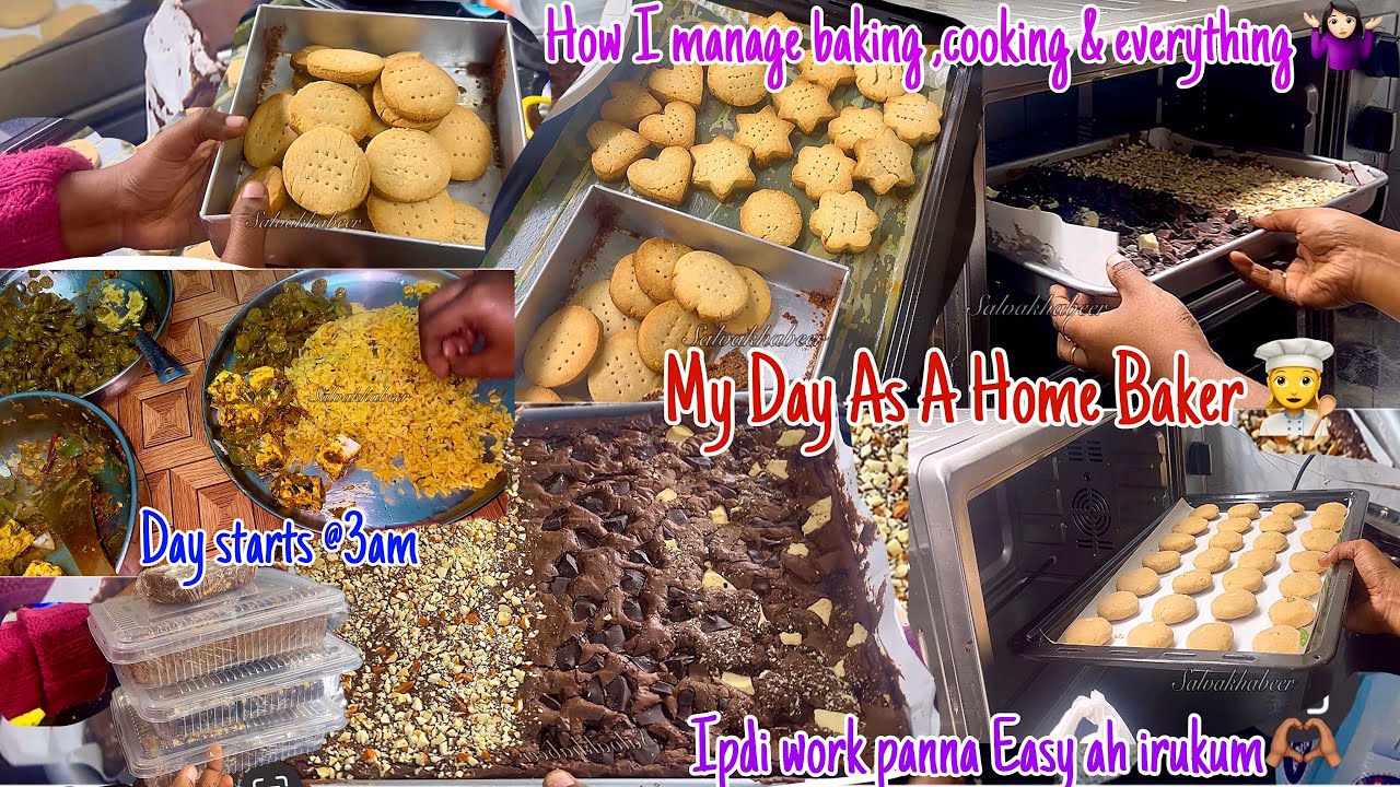 Day as a Home Baker|Ipdidhaan indha orders eh mudichen#freebakingclass #bakingvlog #browniebusiness