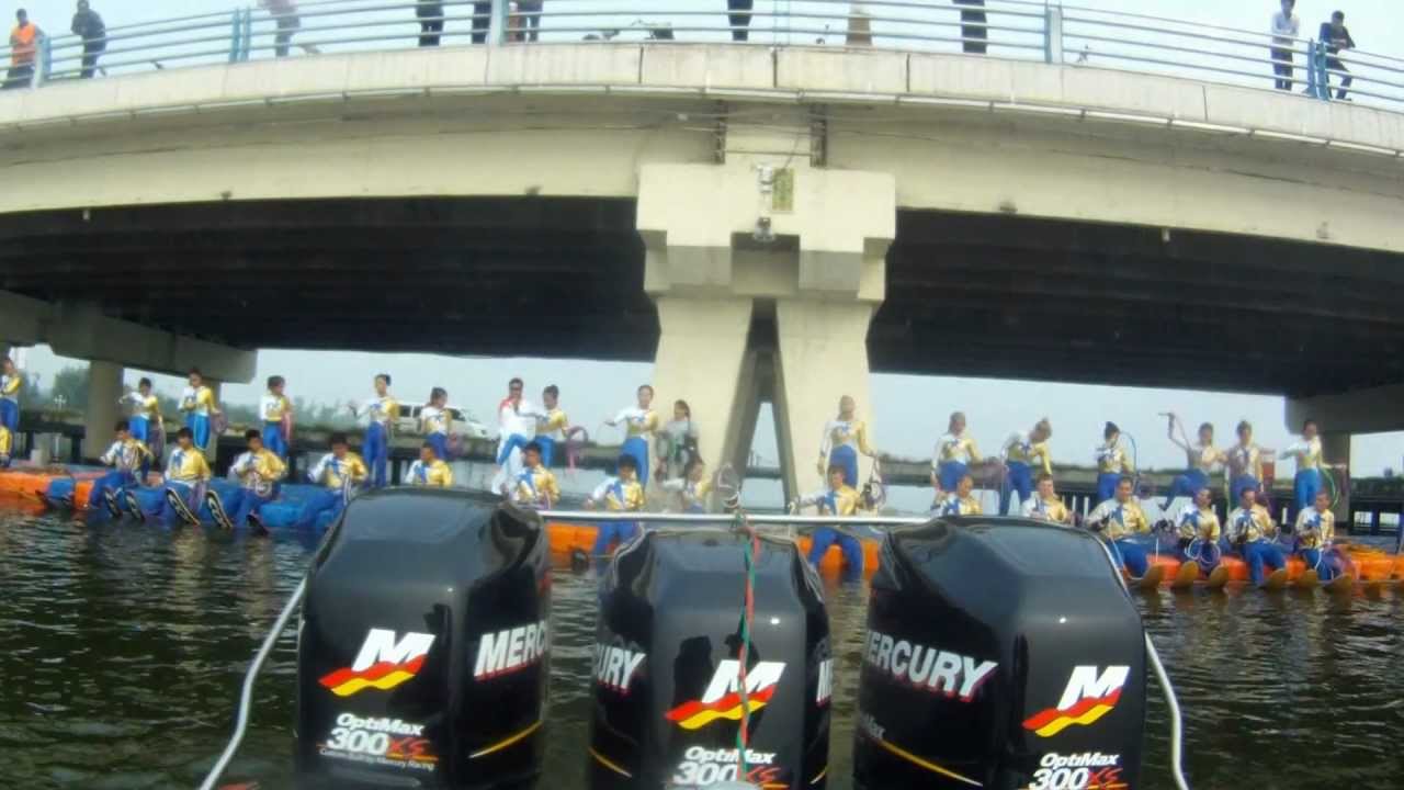 55 Person Waterski Pyramid Built By Rock Aqua Jays and Chinese Ski