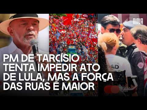 🔥Tarcísio’s military police try to block Lula’s rally on Paulista Avenue and fail miserably🔥