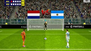 ARGENTINA VS NETHERLANDS PENALTY SHOOTOUT 🔥| MESSI vs M.DEPAY🔥
