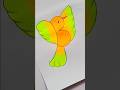 How to draw a bird with number " 3 " #birds #numbers #shortvideo #easydrawing