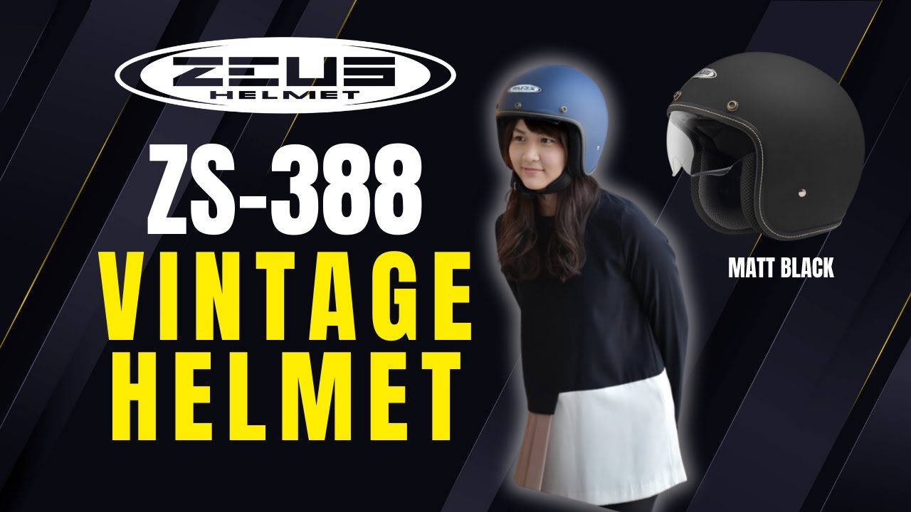 ZEUS HELMET ZS-388 | HELMET REVIEW | CLASSIC/CAFE RACER/VINTAGE