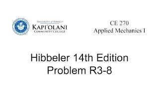 Engineering Mechanics: Statics, Problem R3-8 from Hibbeler 14th Edition