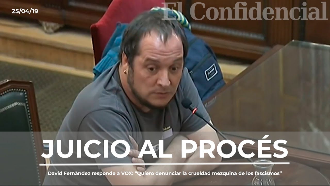 David Fernàndez (Ex-CUP) responde a VOX y primero denuncia 