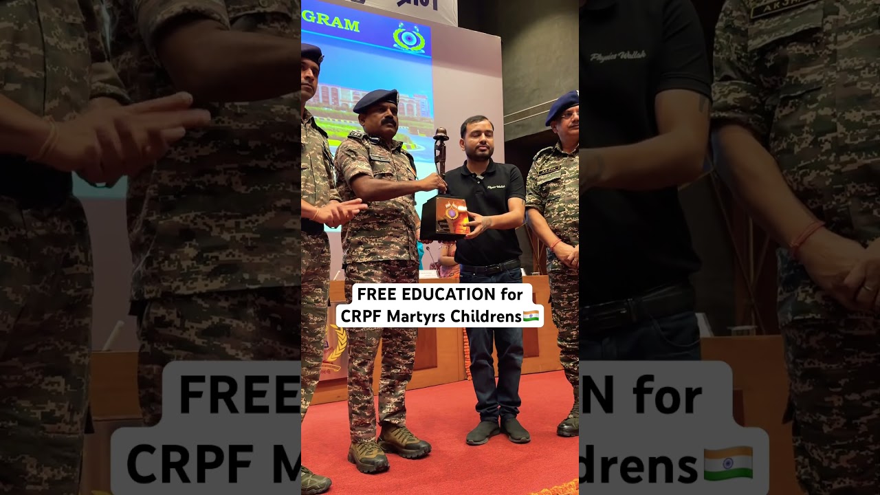 FREE Education for CRPF Martyrs Childrens🇮🇳❤️ 