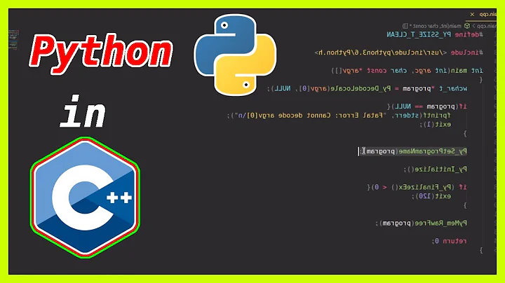 How to write Python code in C/C++