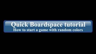 Quick Boardspace tutorial - how to start a game with random player colors screenshot 3