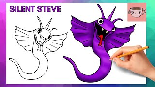 How To Draw Silent Steve - Garten of Banban Chapter 3 | Step By Step Drawing Tutorial