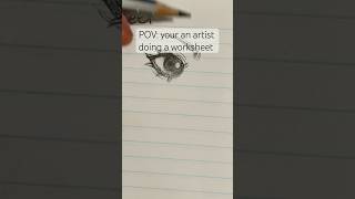 POV: your an artist doing a worksheet #shorts #drawing #trending