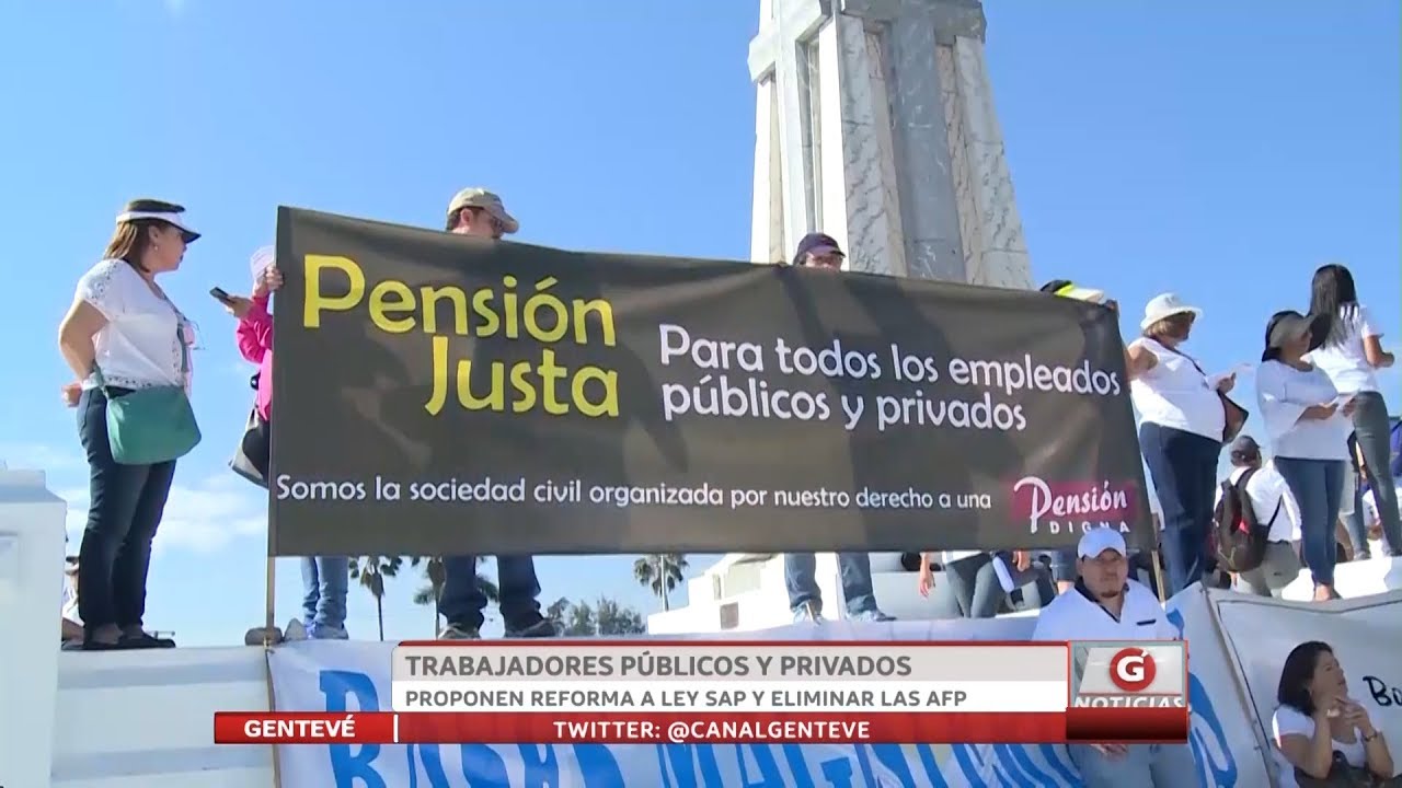 Trabajadores públicos y privados proponen reforma a ley sap y eliminar las AFP newspaper mockup