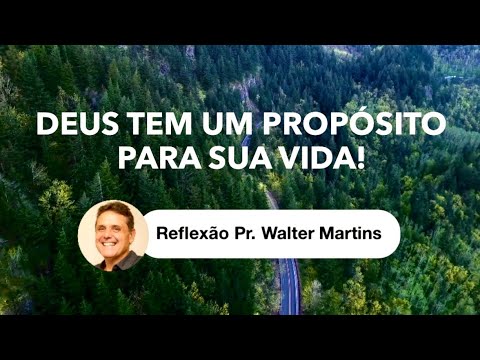 DEUS TEM UM PROPÓSITO PARA SUA VIDA - Pr. Walter Martins - YouTube