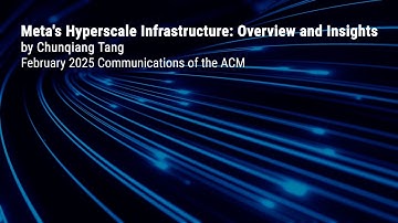 February 2025 CACM: Meta’s Hyperscale Infrastructure: Overview and Insights