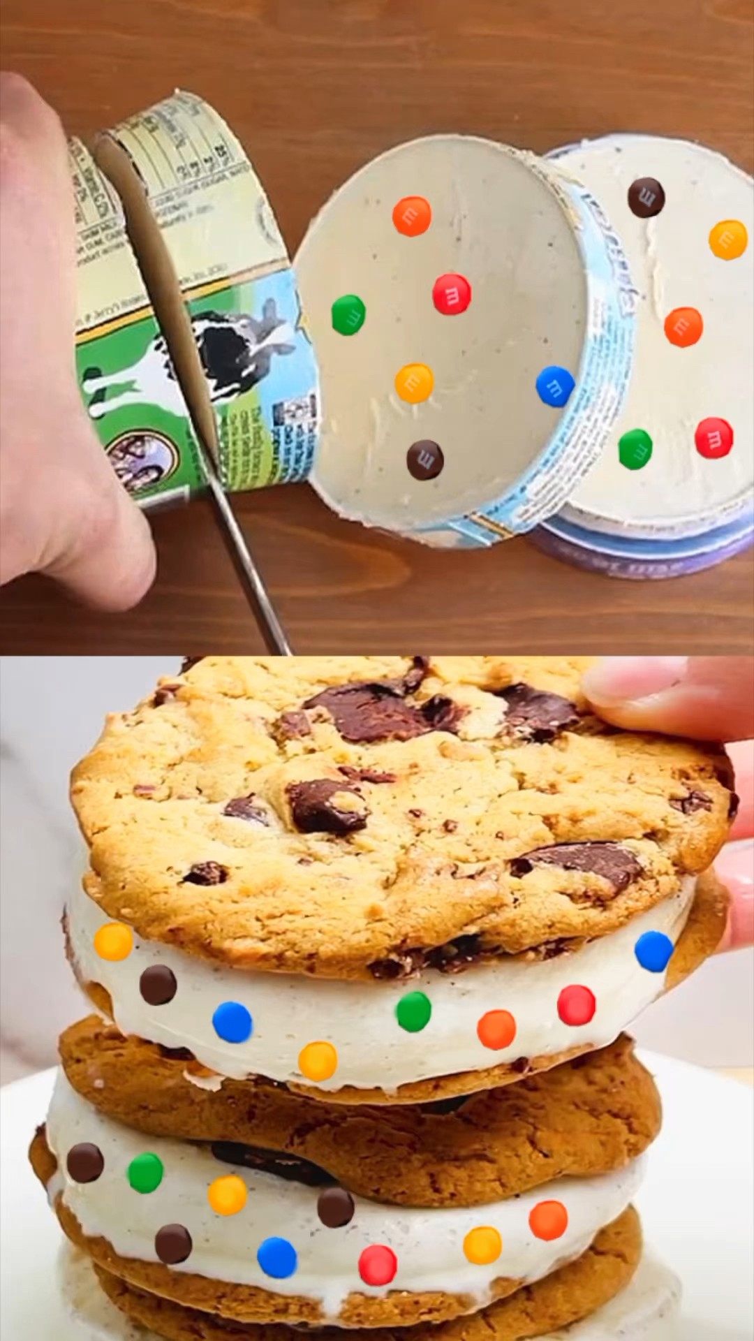trying an ice cream SANDWICH hack
