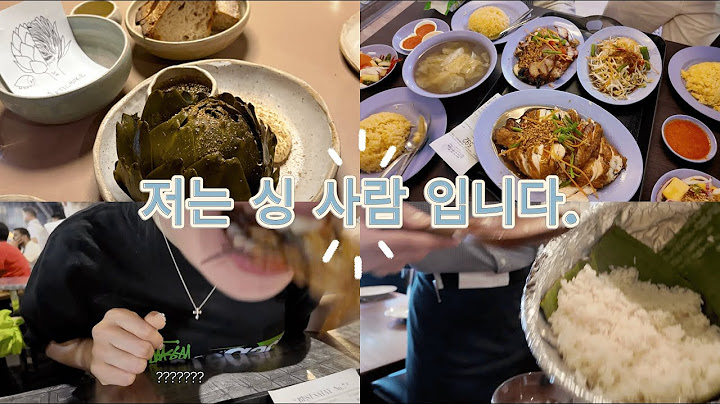 vlog l 싱가폴에서 뭐먹지