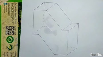 How to draw a duct | Offset piece 3D | डक्ट को 3D में केसे ड्रो करे? | pencil and ruler | HVAC |