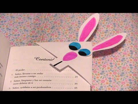Separador de libros conejito de pascua (easter) - YouTube