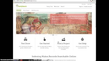 Start Indexing on Familysearch.org