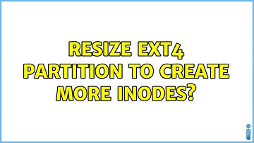 Resize ext4 partition to create more inodes?