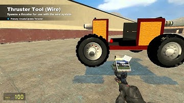 Gmod - How to make a car from scratch drive fly and shoot Pt 1