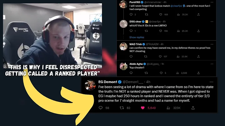 EG Demon1 on Getting Called A Ranked Player ''its Disrespectfull..''
